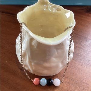 4 Bead Pendant Necklace